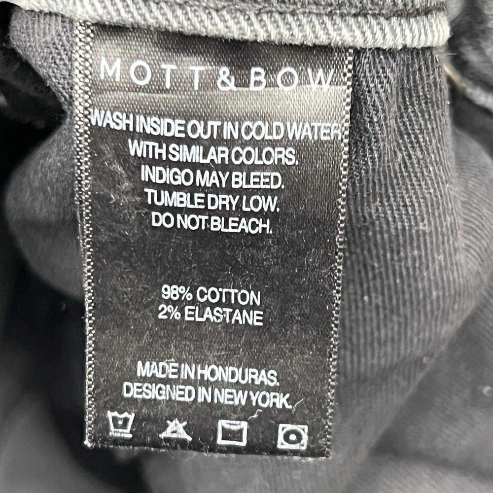 MOTT & BOW Mens Jeans, Size 38 x 32, Stone Gray Straight, Light Wash Denim - Picture 9 of 13